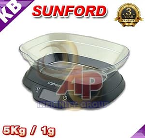 ตาชั่งดิจิตอล เครื่องชั่งตั้งโต๊ะ เครื่องชั่งอาหาร 5000g ค่าละเอียด 1g ยี่ห้อ SUNFORD รุ่น VC5000