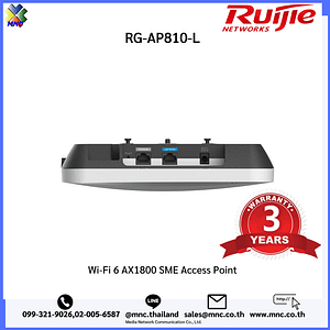 Ruijie RG-AP810-L, Wi-Fi 6 AX1800 ตัวเดียวอยู่ทั้งชั้นรองรับ 512 อุปกรณ์เชื่อมต่อ ความเร็ว 1.775Gpbs